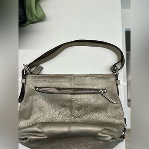 Soft pewter Coach tote bag